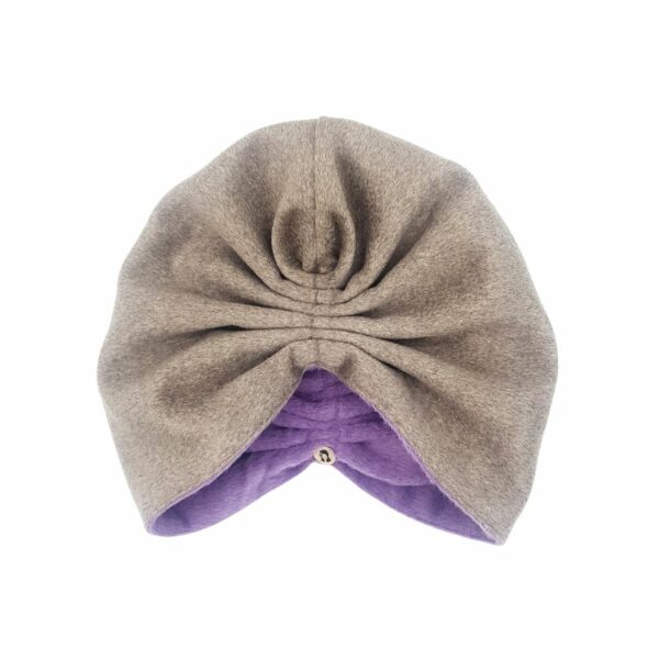GRACE Double sided cashmere wool in Lilac and Sand